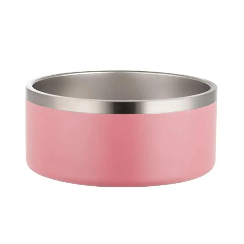 

New Bowl 64oz Dog 32oz Double Wall Non-Slip Stainless Steel Pet Water Large for Bowl Food Dog Feeder Pets Medium