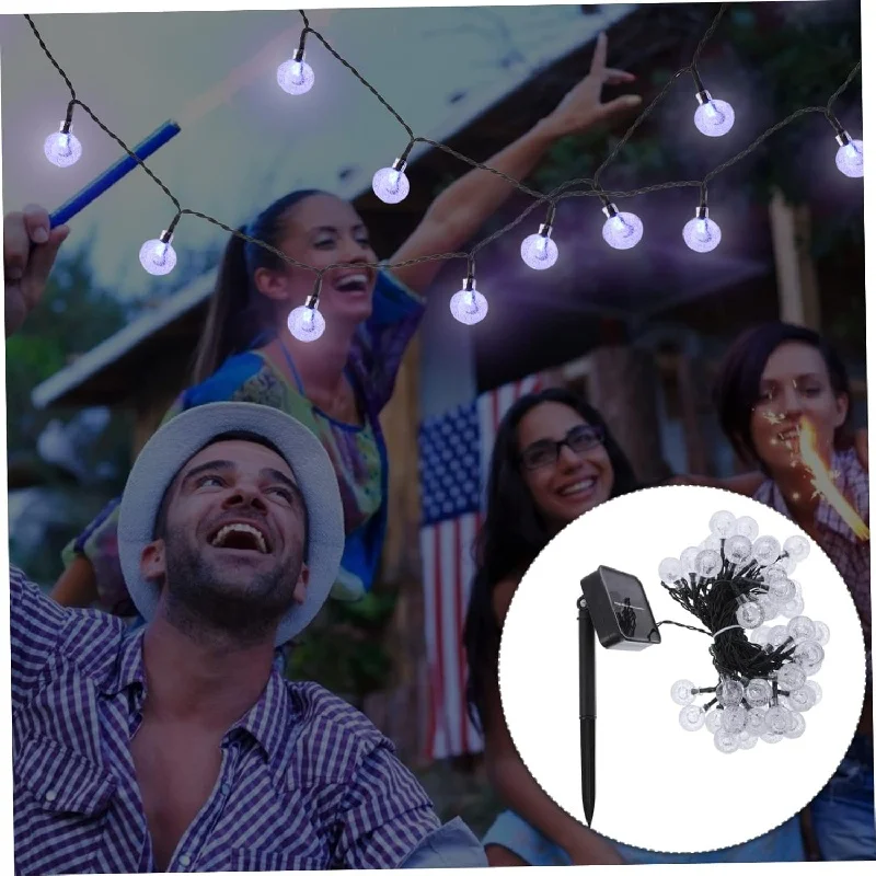 20LED Waterproof Solar Fairy String Lights 5M Two Modes Outdoor Solar Lights for Garden Party Christmas Tree Decoration
