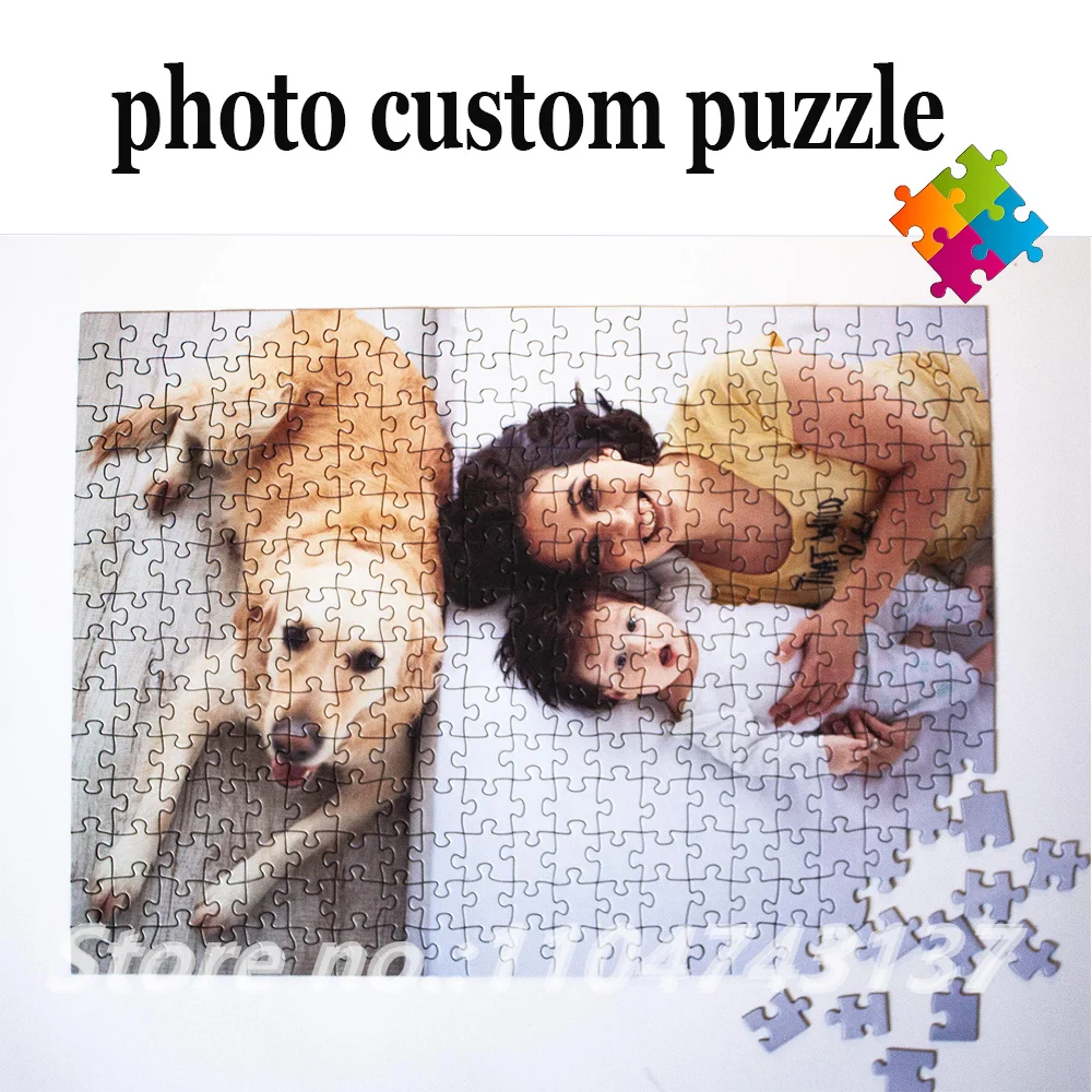 Personal Photo Custom Diy Puzzles for Adults Stress Relief Toys Handmade Jigsaw Puzzles Family Interactive Game Toys