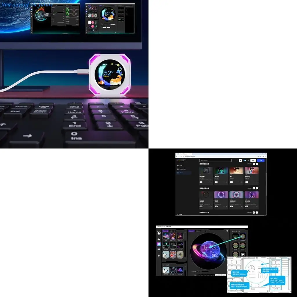 

Настраиваемая панель компьютерных датчиков с поддержкой интеграции мультипрограммного обеспечения E65A
