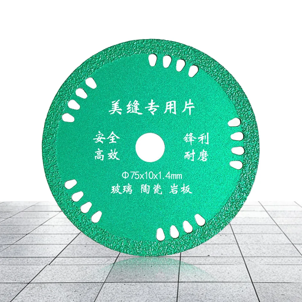 

3 Inch Diamond Grinding Disc Wear Resist Marble Saw Blades Multi-Purpose Tile Seam Cutting Tool for Mini Angle Grinder