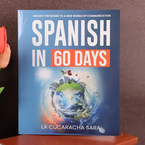 Cuaderno de ejercicios de aprendizaje de idiomas en español en 60 días: plan intensivo de 2 meses con lecciones diarias, reglas de gramática, frases de idiomas
