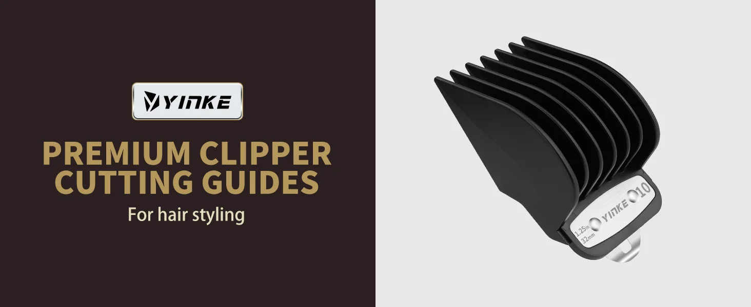 YINKE Haarschneidemaschinen für Wahl-Haarschneidemaschinen, Trimmer mit Metallclip, 1,25 Zoll/1,5 Zoll/2 Zoll, Nr. 16, Nr. 12, Nr. 10, passend für Wahl-Trimmer in den meisten Größen – Detail 1