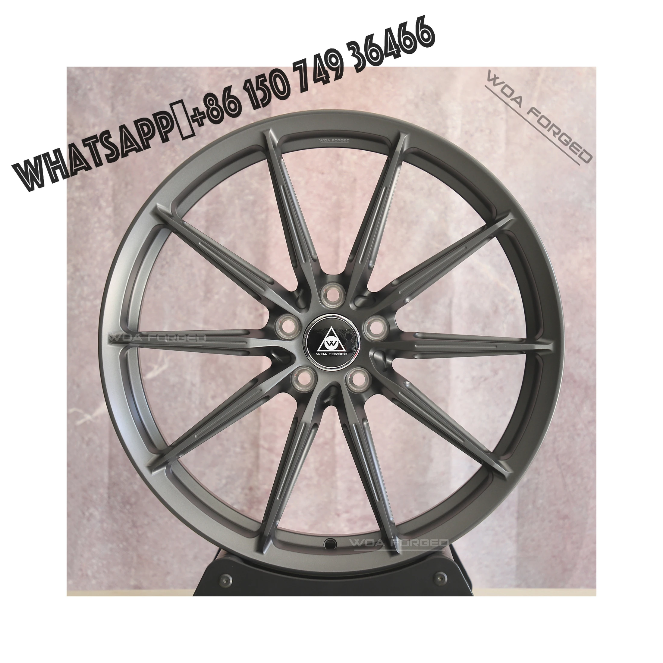 

CF.3-FF R Forged Wheels Multi-Spoke Matte Gun Gray Aluminum Alloy for Off-Road 20mm-40mm ET 100mm PCD 5x112 5x120 5x114.3