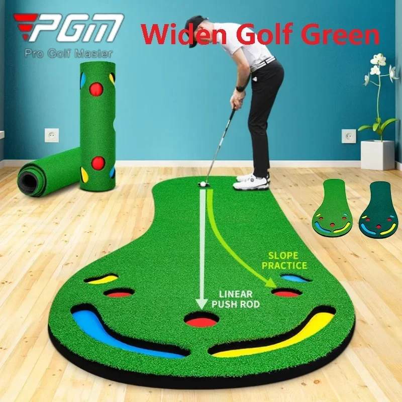 

PGM Widen Portable Golf Green Nature Slope Durable Putting Green Mats Indoor Putter Practice Blanket Golf Training Aids 0.9*3M