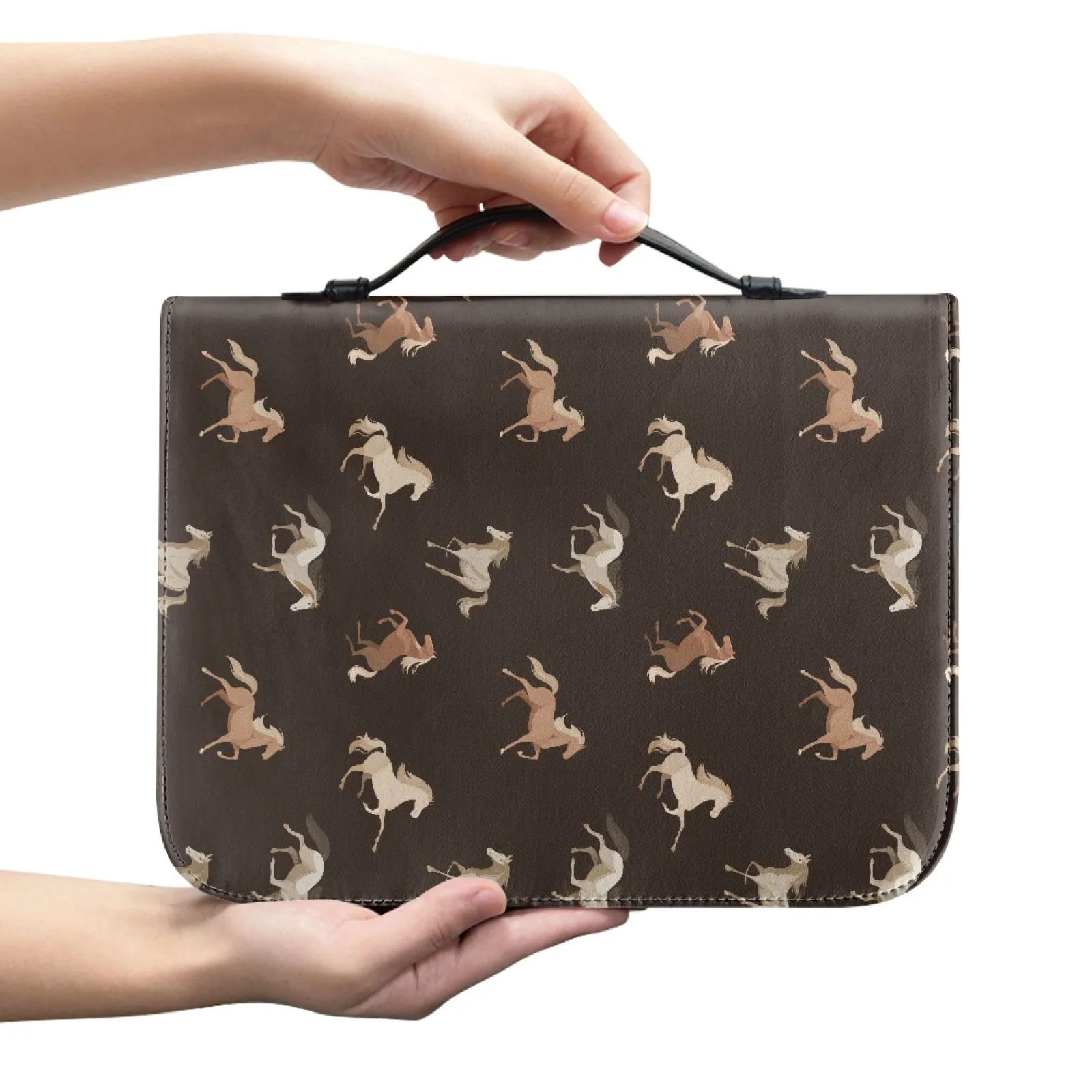 XIXIRIMIDO Horse Theme 2026 Collection Bible Covers PU Leather Zipper Bible Holder Case for Bible Study