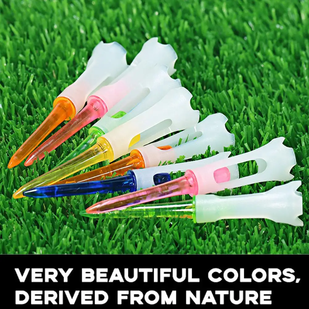 1pcs Random Color Golf Rubber Tees With Cartoon Cute Doll String Prevent Loss Portable Golf Accessories