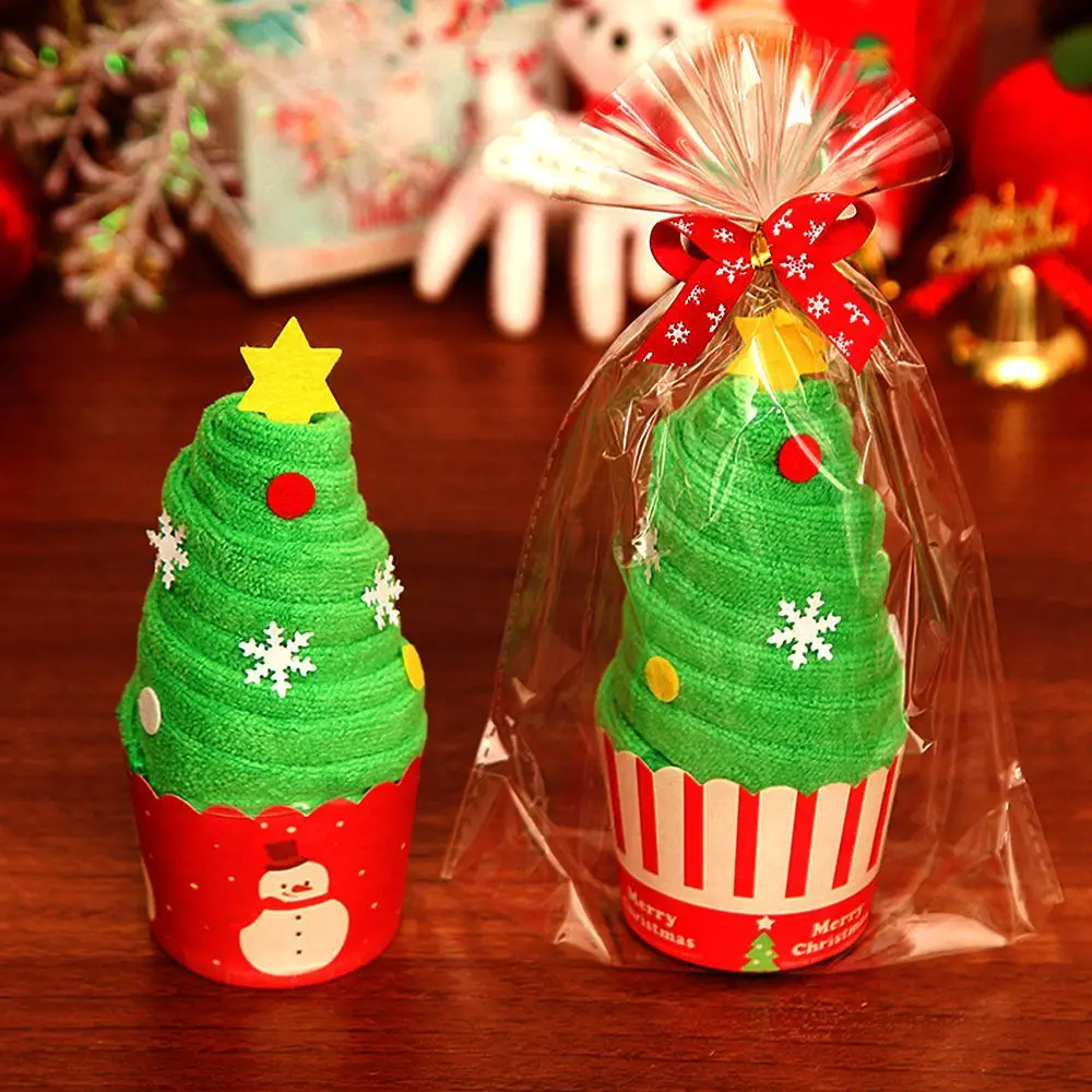 Year Souvenir Holiday supplies Santa Cake Shape Presents Christmas Decorations Christmas Towel Christmas Ornaments Xmas Gift