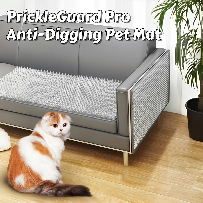 3PCS With Prickle Strips Spikes Straps Keep Cat Dog Away Digging Climbing Pet Supply Pad Anti-Cat Dog Mat Protect Plant view 6