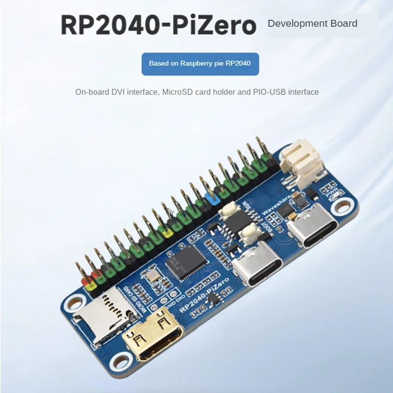 RP2040-Pizero de carte PCB de carte de développement basé sur les touristes RP2040-processeur de noyau compatible avec la technologie petde Raspberry Pi GPlat