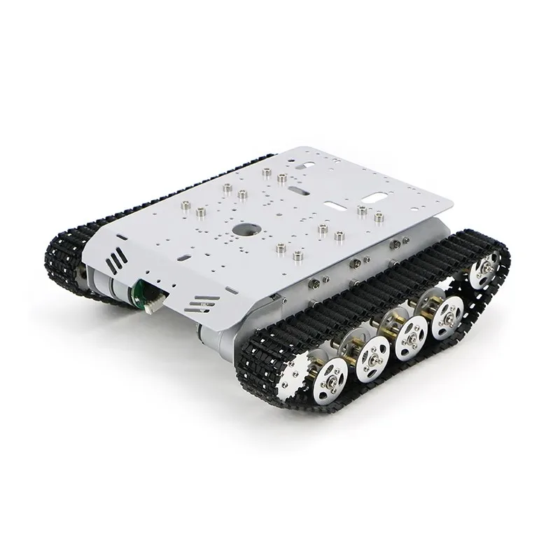 

Remote Control Suspension Cross-country Intelligent Trolley Assembly Kit For Shock-absorbing Tracked Vehicle Metal Chassis Robot