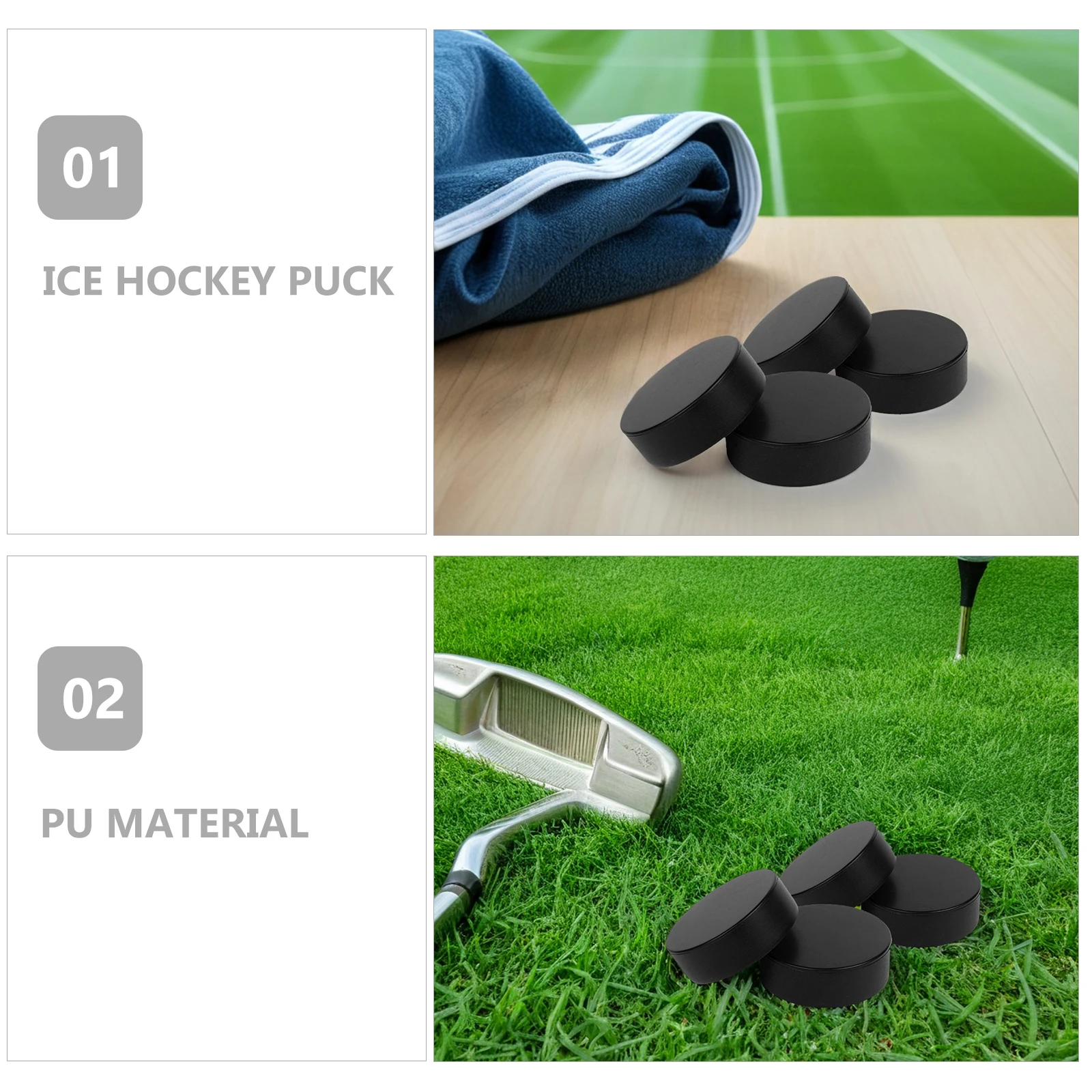 4 قطعة بو هوكي الجليد عفريت استبدال التدريب ممارسة المنافسة الهوكي لوازم الرياضة في الهواء الطلق والعتاد الرياضة عفريت