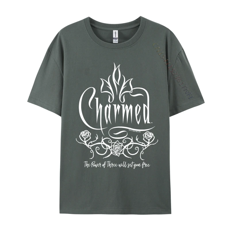 Male Top Tees Charmed Classic Roses Birthday Printed On Tees 2024 Cotton T Shirt Men T Shirt Custom Wholesale