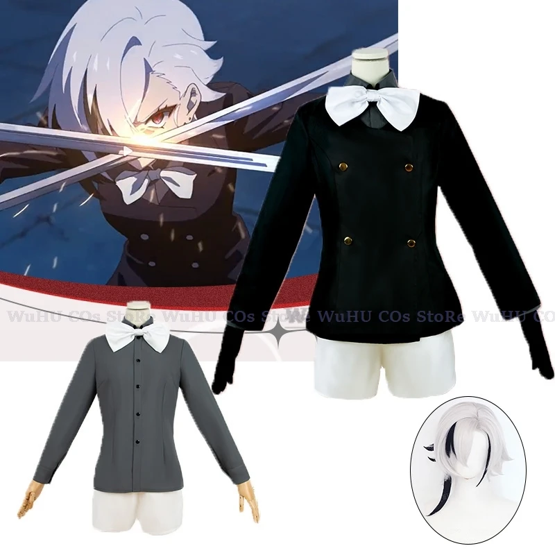 

GAME Genshin Impact The Knave Cosplay Costume Wig Arlecchino Kids Uniform Suit Halloween Carnival Party Role Play Adult Women