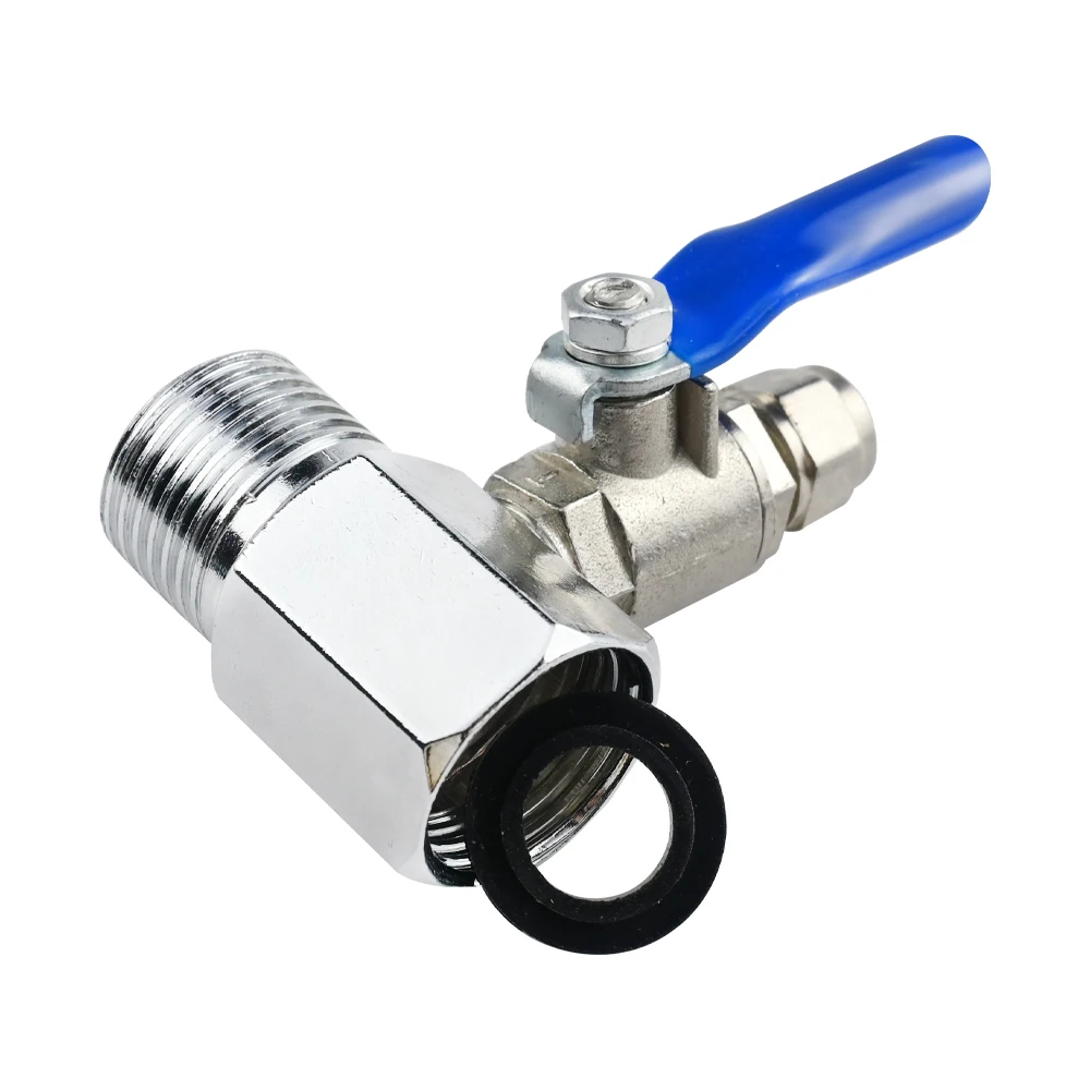 1-Piece Home Water Purifier Tee Inlet Ball Valve Set: 1/2