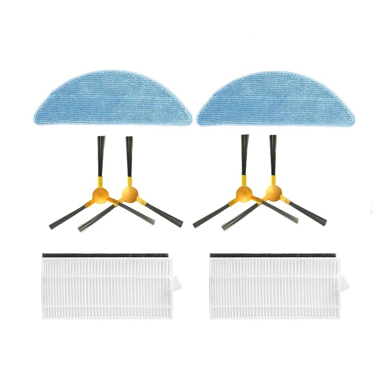 A15Q-боковая щетка + фильтр + швабра для Neatsvor X500/X600 Tesvor T8 M1 S6, сменный комплект аксессуаров для робота-пылесоса