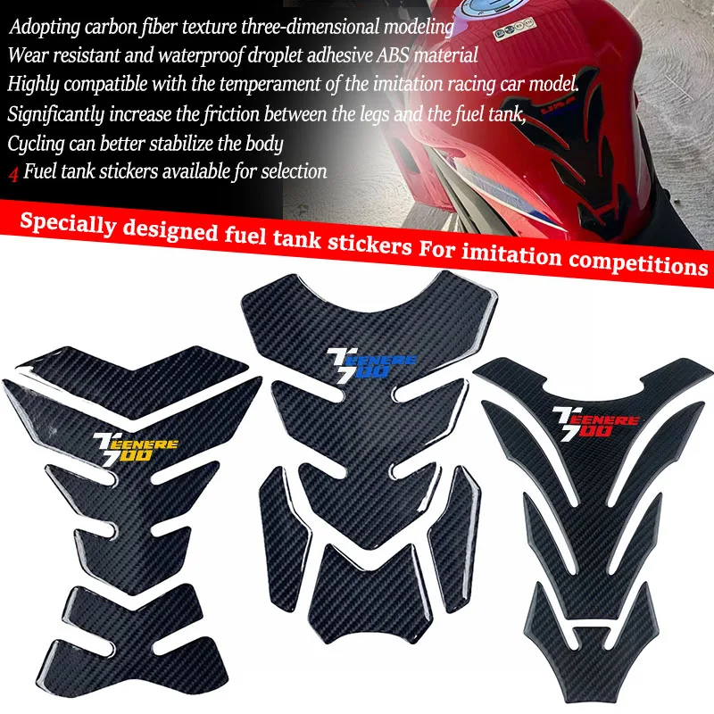 Motorcycle Sticker Tank Pad Protector Tankpad Decal Fit For Yamaha TENERE 700 Tenere700 XTZ 700 T700 2019-2023