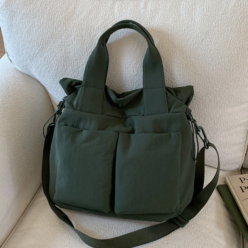 

Новая универсальная сумка через плечо для путешествий, легкая нейлоновая повседневная сумка с ручкой, многофункциональная текстурная сумка-тренер