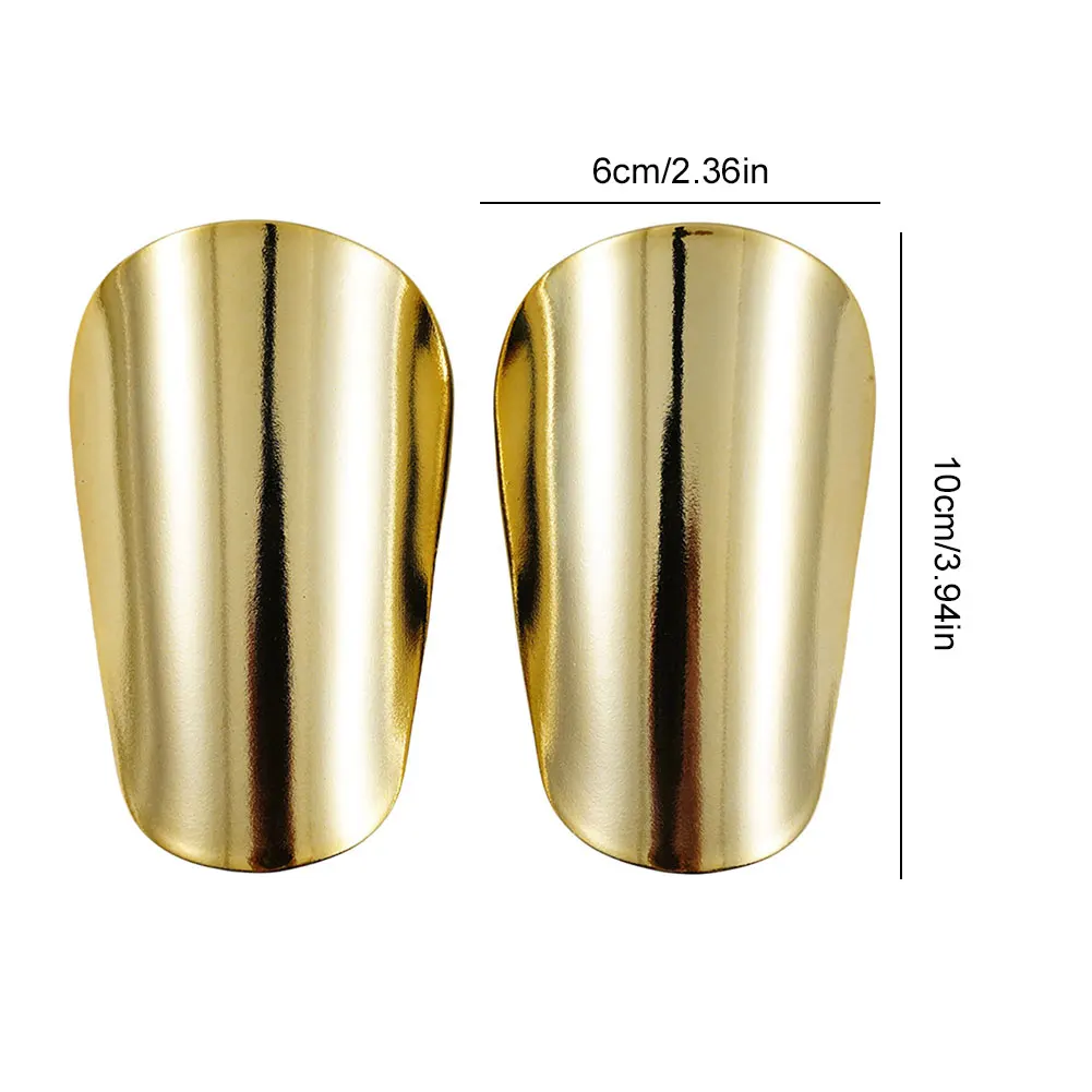 1 Pair Mini Soccer Shin Guards Football Shin Pads for Youth Adults (Gold S) view 6