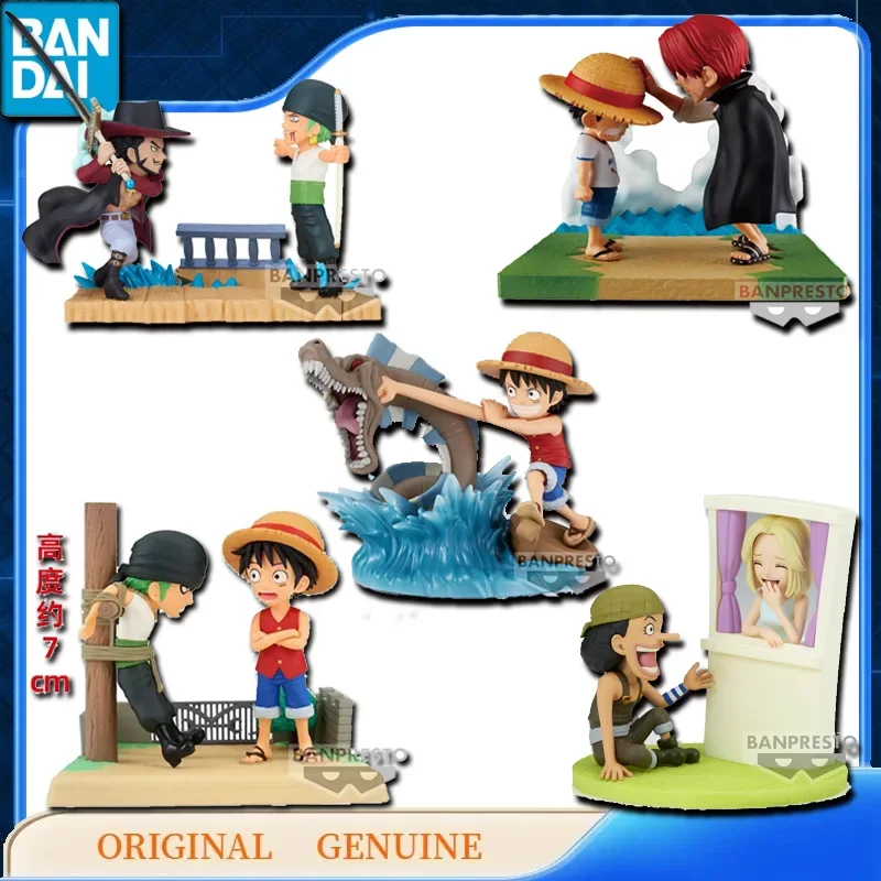 Bandai Originele Echte Wcf Banpresto Een Stuk Aap D. Luffy Solon Verhaallijn Anime Figuren Speelgoed Voor Kinderen Cadeau Model Ornamenten