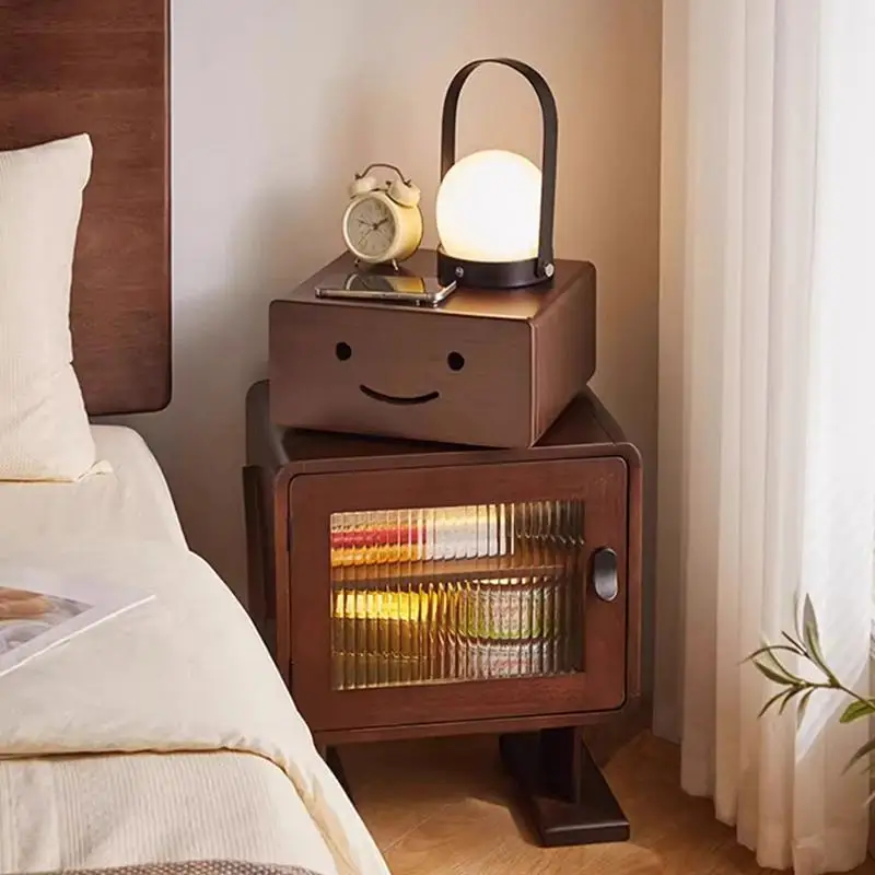 

Cute Swivel Bedside Table Removable Minimalist Tall Cute Bedside Table Organizer Wooden Sillones Modernos Home Furniture