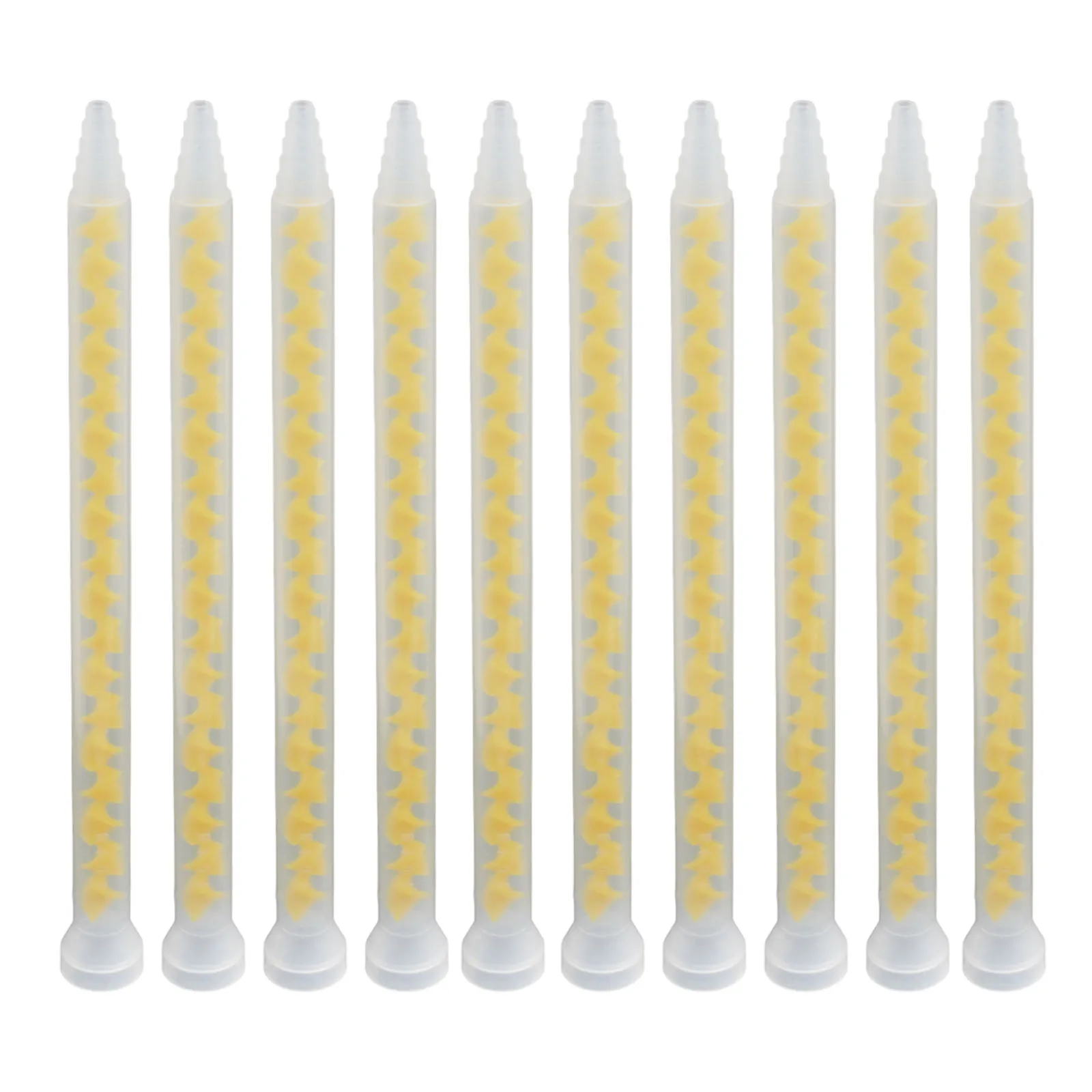 10PCS 10-18 Mixing Tube with 3mm Exit Diameter for Controlled Dispensing of Epoxy Polyurethane and Silicone Mixes