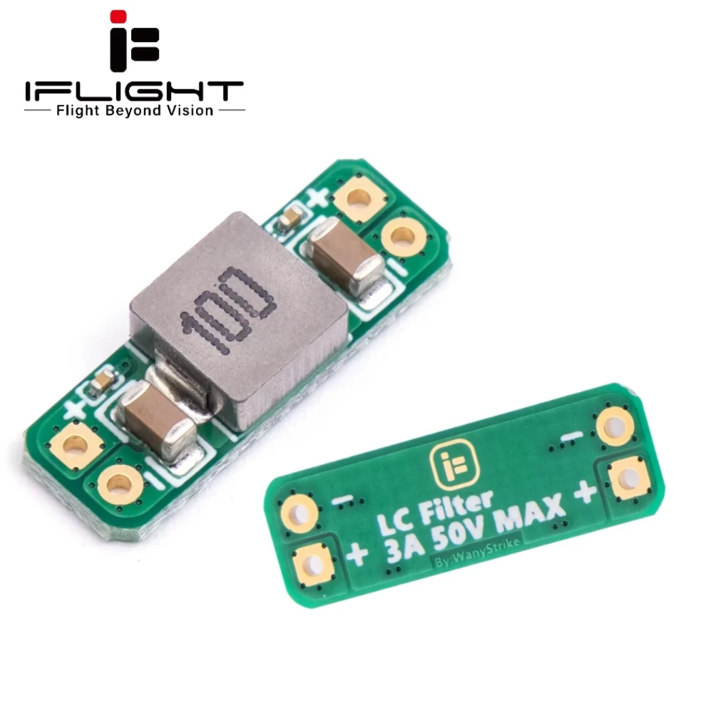 1PCS IFlight LC Filter Module 3A 5-30V Built-in Reverse Polarity Protection for RC FPV Freestyle Drone Camera AV Transmitter