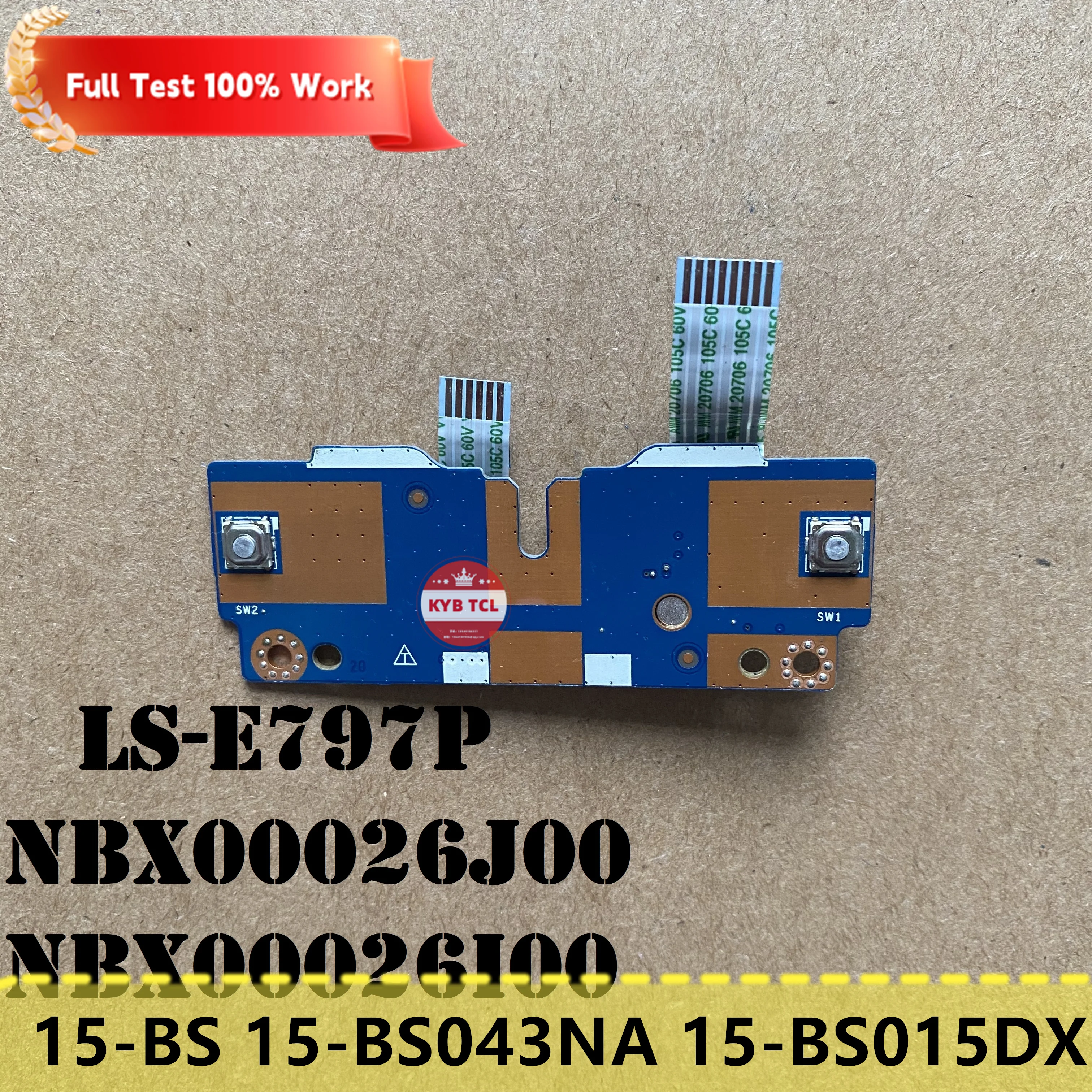 For HP 15-bs078cl 15-BS 15-BS043NA 15-BS015DX Laptop Touchpad Mouse Button Board or CableS LS-E797P NBX00026J00 I00 Notebook