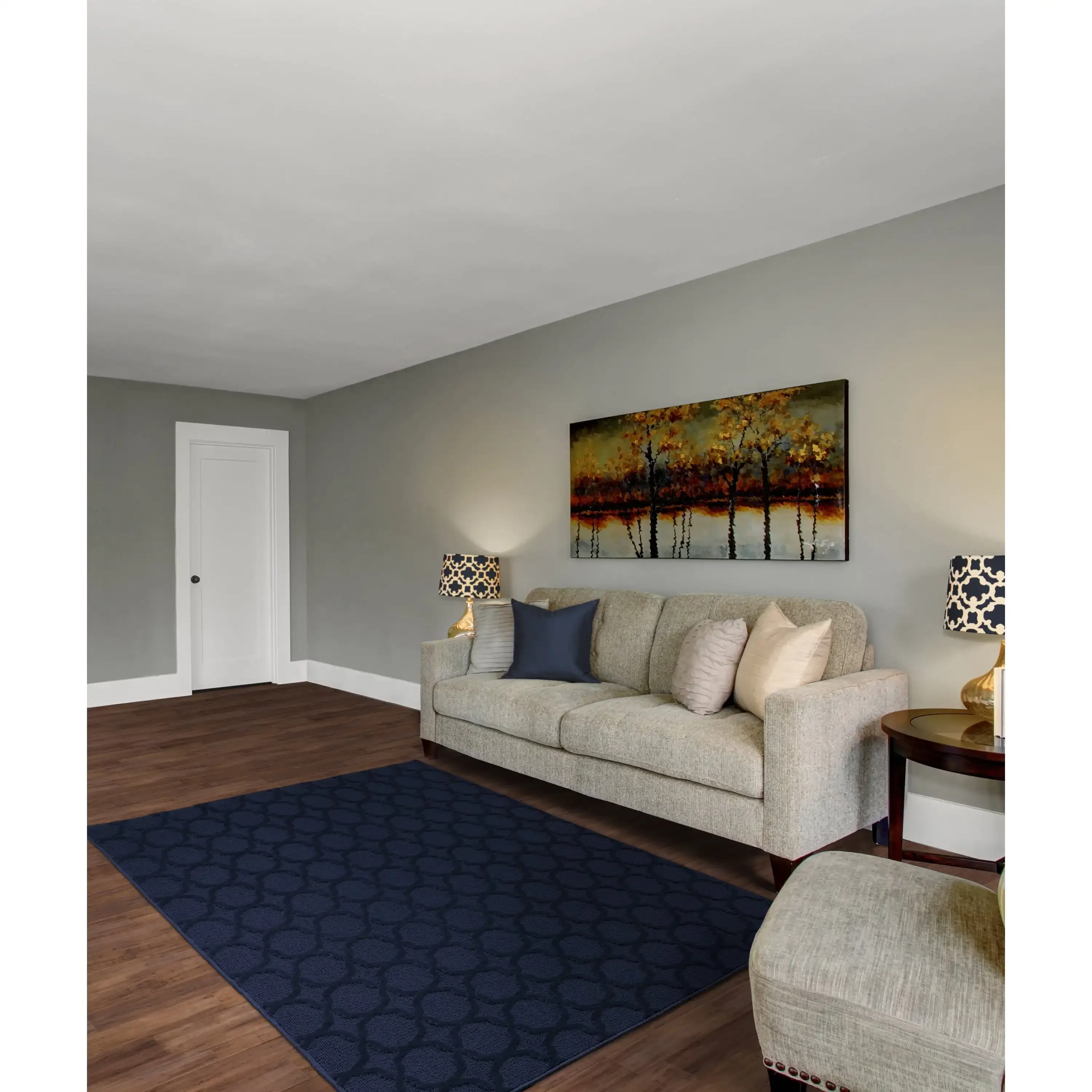 Sparta Navy Indoor Area Rug, 8' x 10'