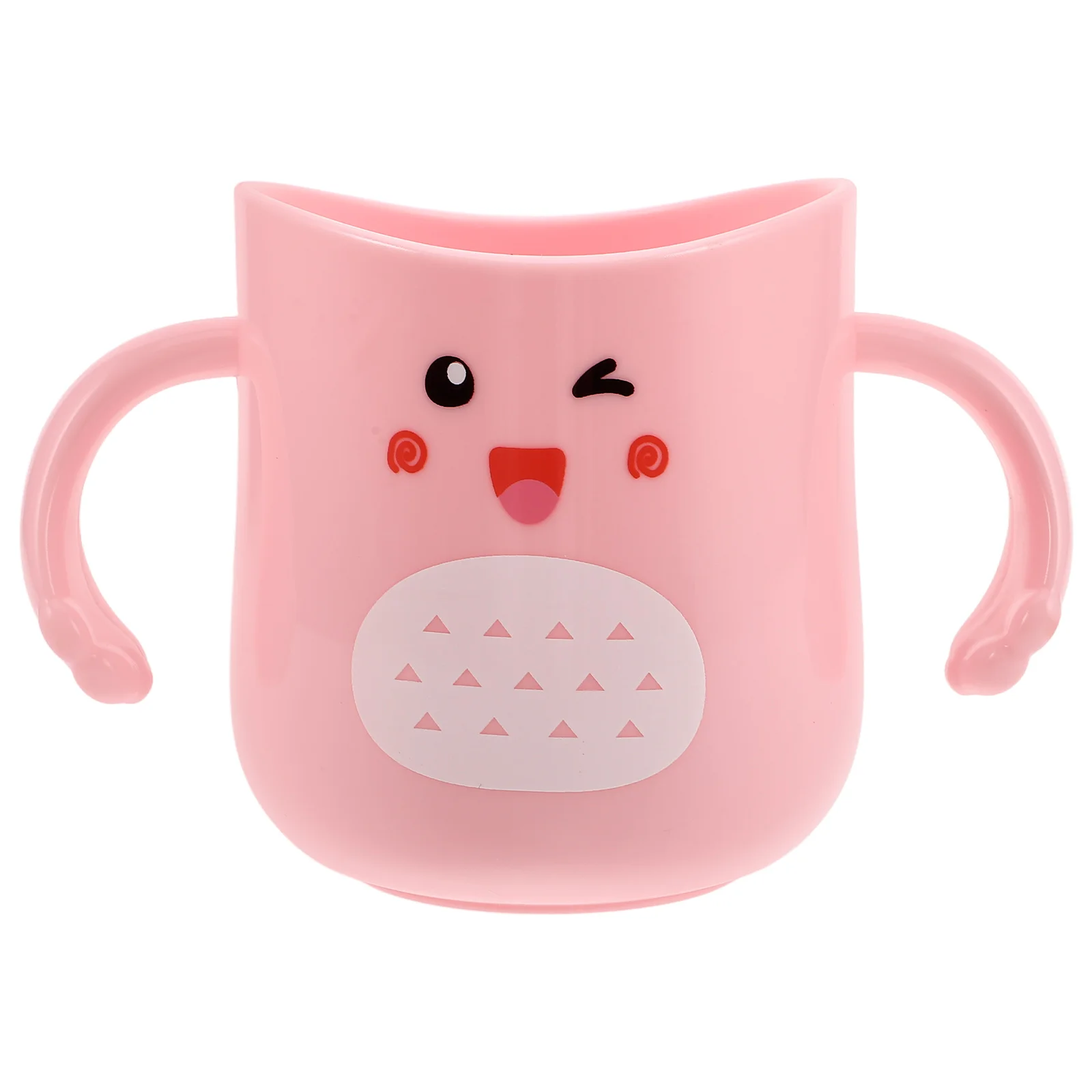

Cartoon Toothbrush Cup Kids Durable Toddler Baby Finger Teething Toy Toothpaste Sensory Cups Wide Mouth Plastic Rinse Versatile