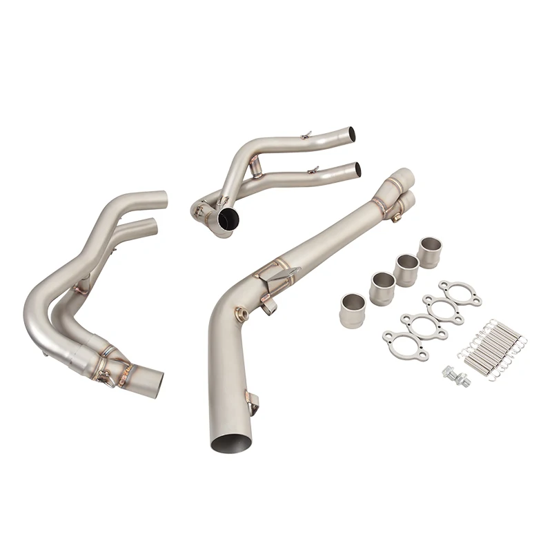 

Front Pipe For KAWASAKI ZX4R/ RR 2023 Header Link Tube Motorcycle Exhaust Titanium Alloy/Stainless Steel Connect Muffler