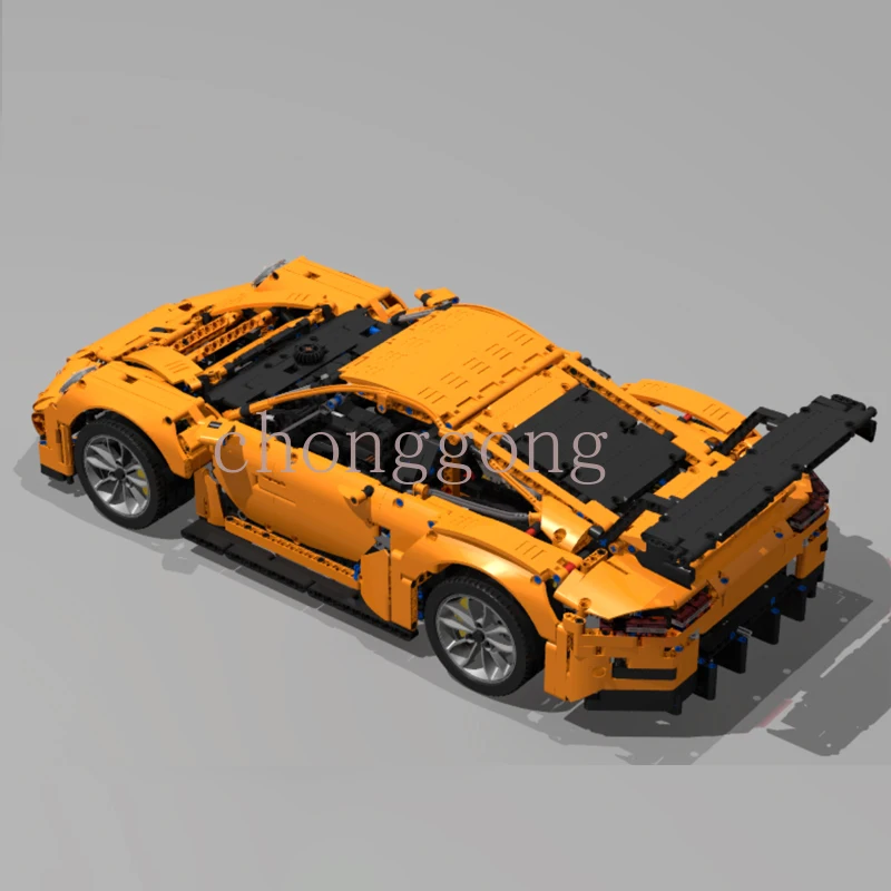 2022 New Moc-92922 1:8 scale RSR super sports car static 2202pcs Fit  Building Block Brick Assembly Children Toy DIY Gifts