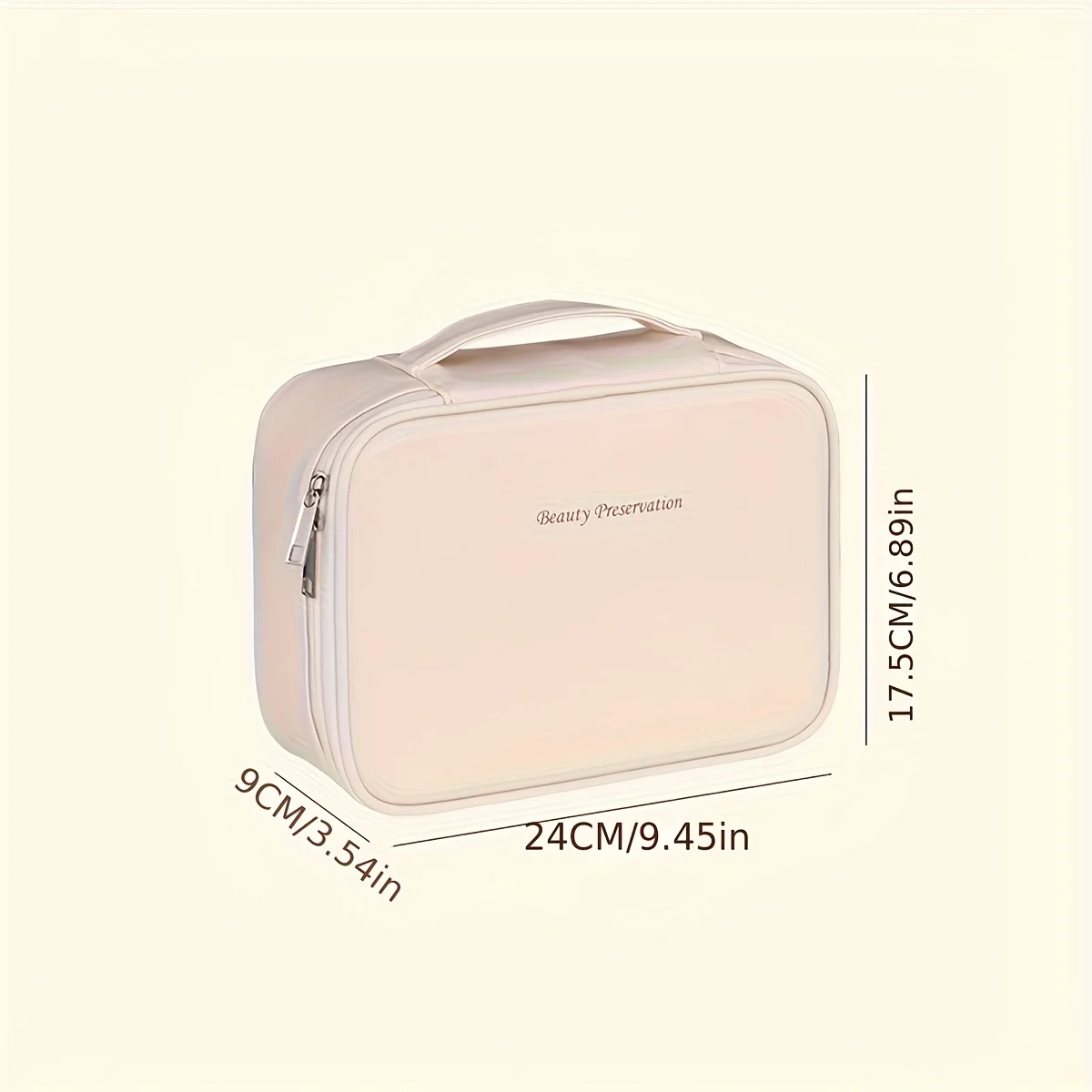 PU Portable Cosmetic Storage Bag Large Capacity Mouthwash Waterproof Bag Travel Supplies OrganizingBag