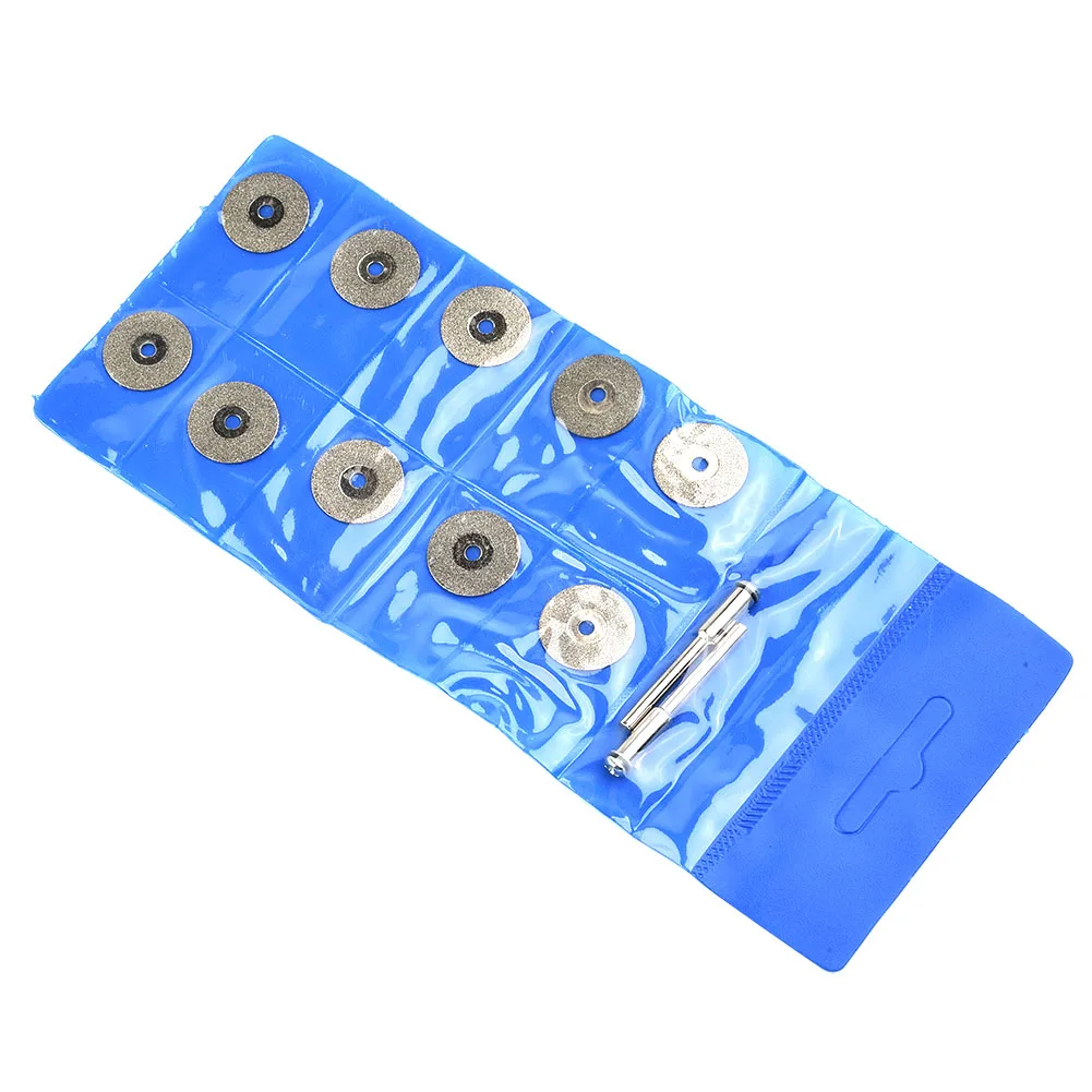 Disco da taglio diamantato con lama per sega 12 pezzi/set per utensile rotante per piastrelle in vetro, metallo, mola tagliata, utensili abrasivi