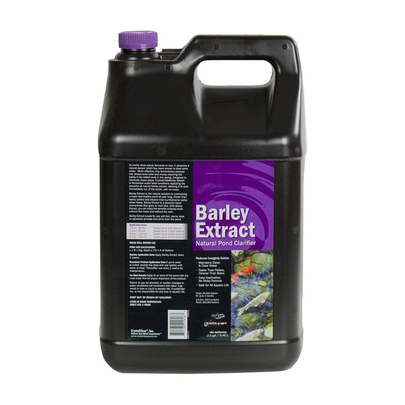 

Garden & Fountain Clarifier, Natural Liquid Concentrate to Treat Cloudy Ponds, Koi Fish, Plant & Pet Safe, 2.5 Gallon