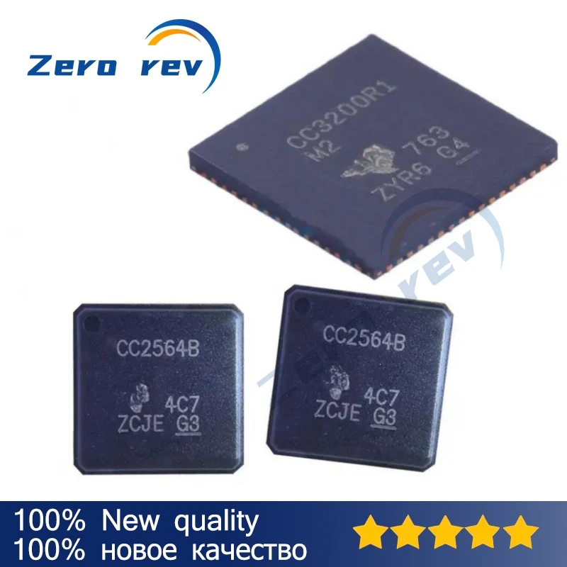 2Pcs 100% New CC2564BRVMR CC2564B VQFN-76 CC3200R1M2RGCR CC3200R1M2 VQFN-64 CC2533F96RHAR CC2533F96 VQFN-40