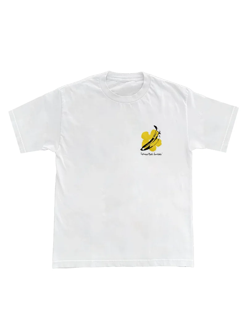 the Velvet Underund Band Yellow Banana Print American Sle Men's T-irt Cotton Breathable Comfortable ort Sve Tee