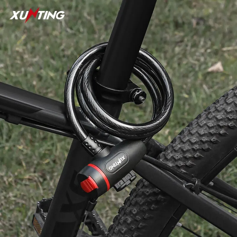 Xunting Hot Sale Bicycle 2 Keys Anti-theft Password Lock Mountain Bike Portable Bicycle Lock Chain Lock MTB Bicycle Accessories