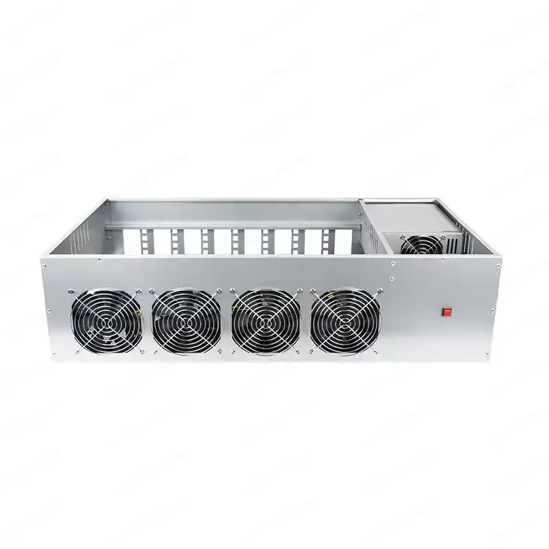 8 card fixed chassis 3865U main board platform, multi-graphics card calculation/mining chassis
