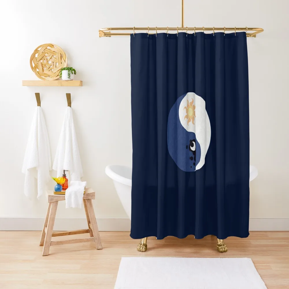 

Celestia and Luna Yin Yang Shower Curtain Transparent Bathroom Shower Anti-Mold Waterproof Shower Curtain