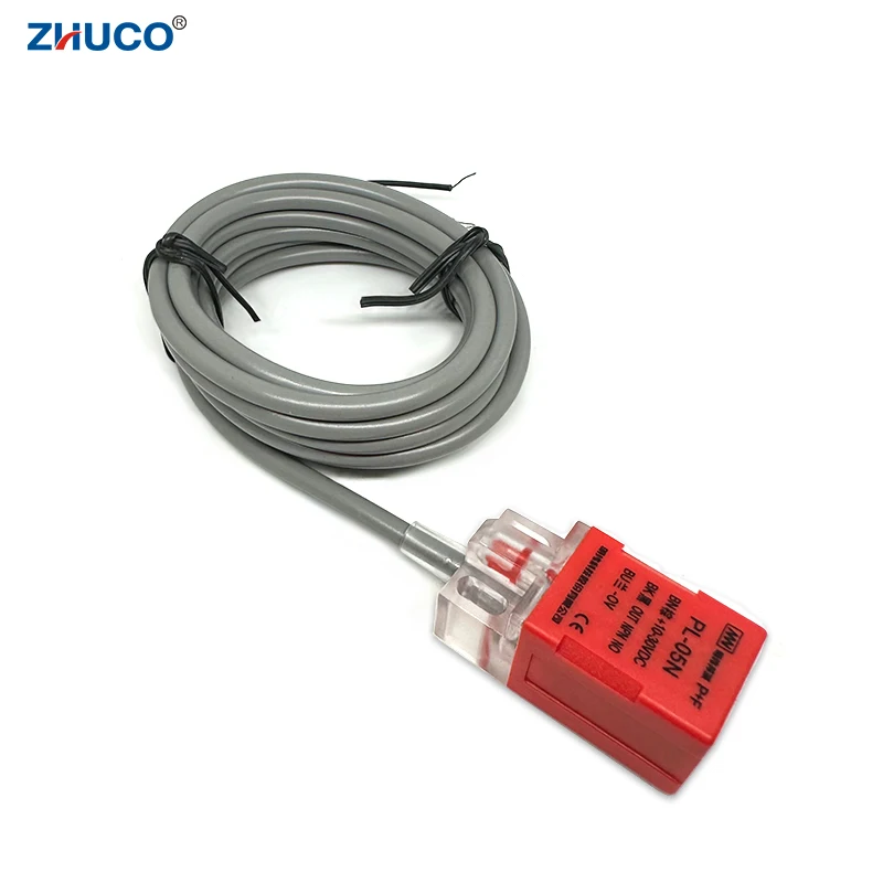 1PC PL-05N NPN NO DC 5MM Detection Distance ABS Metal Square Sensor Inductive Proximity Switch With 2 Meter Wire 200MA 10-30VDC