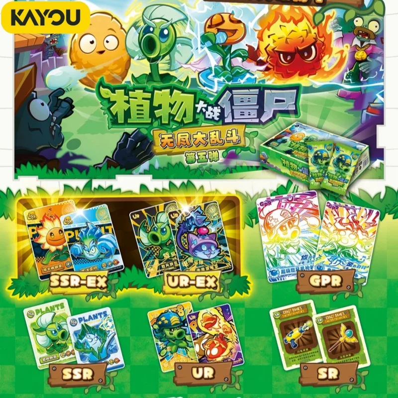 

KAYOU Genuine Plants Vs. Zombies Card Amazing Nature Journey Series: Endless Brawl Vol.5 Game Collection Card Birthday Gift Toys