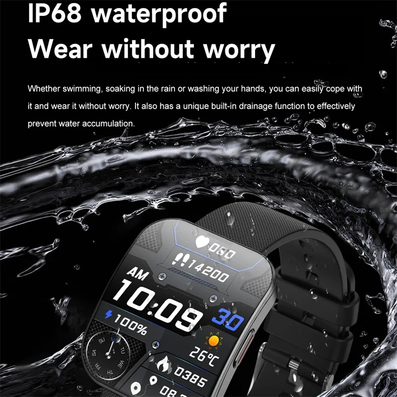 2025 Amoled منحني Smartwatch الرجال النساء الرياضة 24h معدل ضربات القلب مراقبة الصحة بلوتوث ساعة ذكية لشاومي هواوي آيفون 15