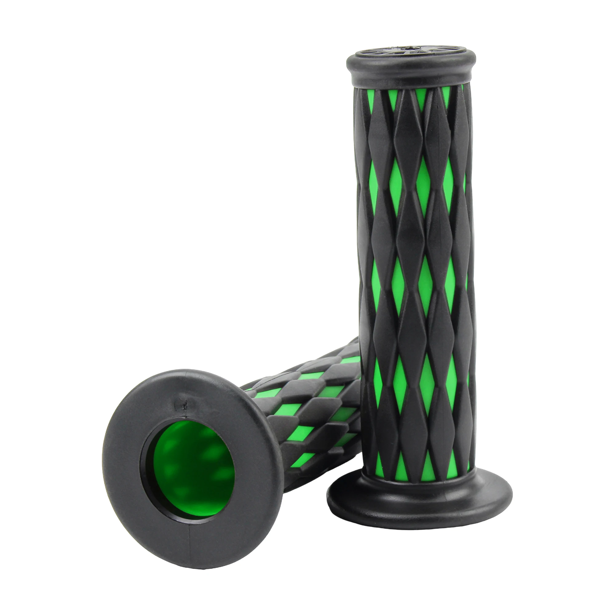 Universelle Motorrad-Lenkergriffe 22mm 24mm Diamantmuster Rutschfeste Gummi-Handgriffe für Dirt Bike ATV Roller Custom – Detail 10