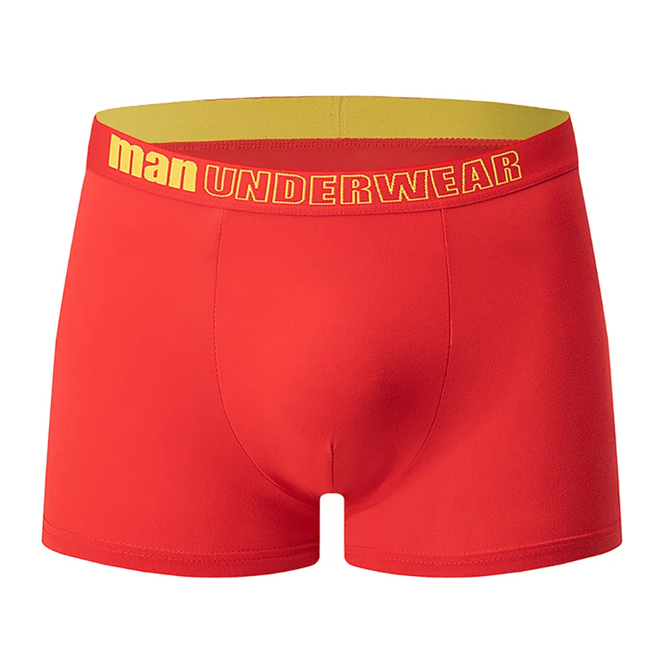 5/10-teiliges Set saisonale modische Herrenunterwäsche, flache Eckhose, bequem, Übergröße, Farbe, Herren-Shorts mit elastischer Taille – Detail 9