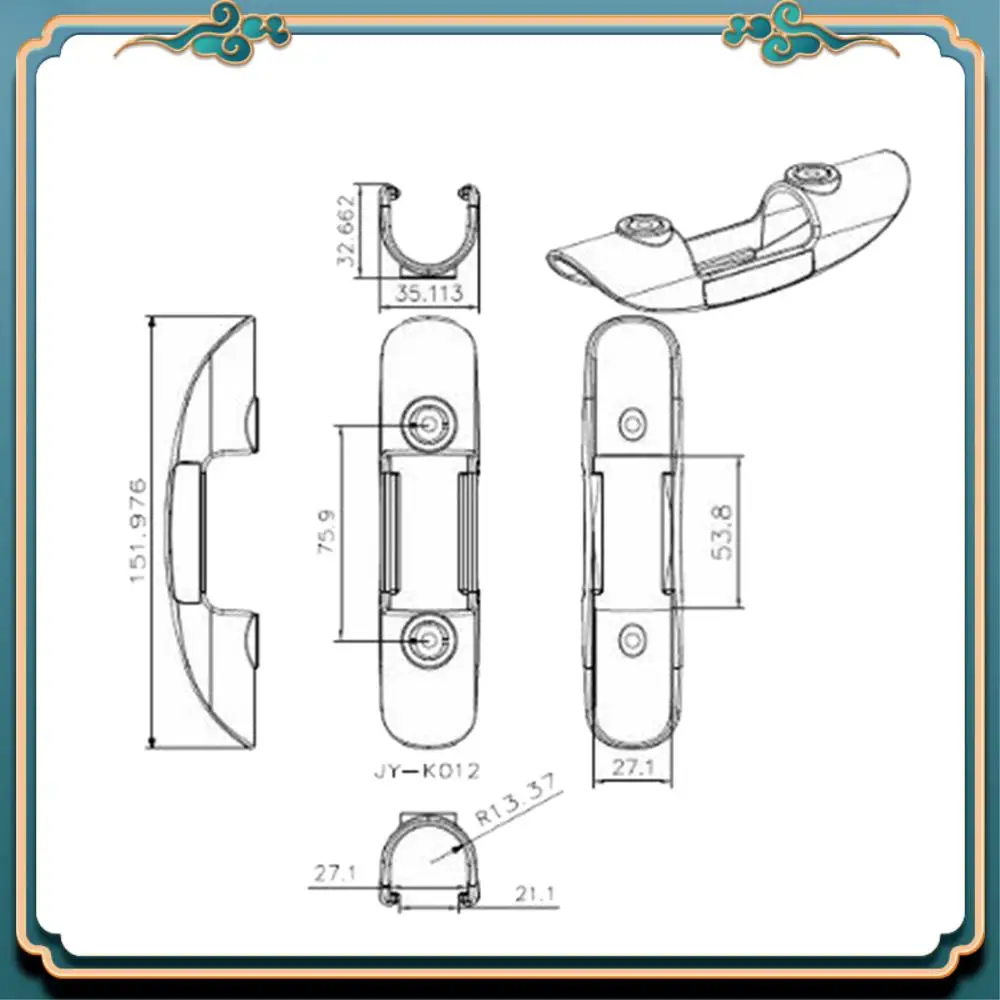 Latest Outdoor Kayak Paddle Holder Dinghy Rods Fixed Buckle Canoe Surfboard Plastic Boat Paddle Seat Assault Boat Accessories