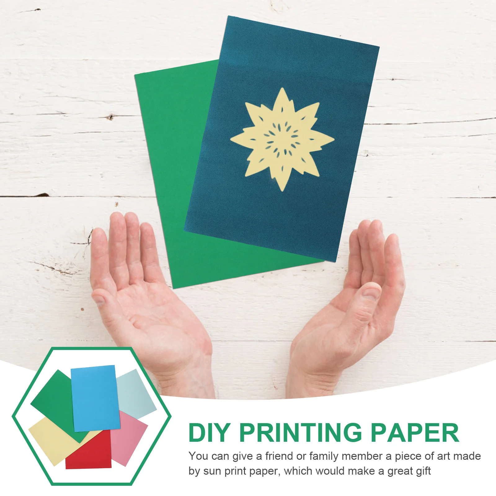 28 ورقة من ورق الطباعة Cyanotype ورق الشمس الفاخر DIY الحرف اليدوية لصنع المواد لحفلات أعياد الميلاد وأعياد الميلاد والصيف والشتاء #4