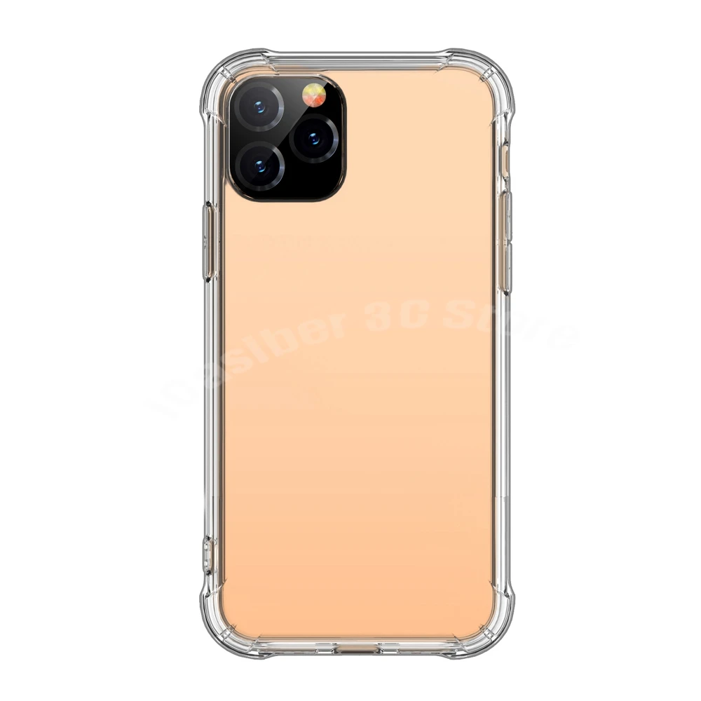 100pcs Transparent Acrylic Silicone TPU Phone Case for iphone 13 12 11 Pro MAX Clear Cover for iphone X Xs XR 6 7 8 Plus Cases