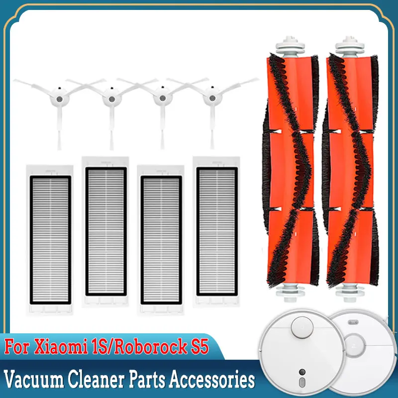 Cepillo lateral principal con filtro Hepa para Xiaomi Mijia 1 s, Roborock S5, E5, S51, S55, S50 Max, accesorios de aspiradora Robot, piezas de repuesto
