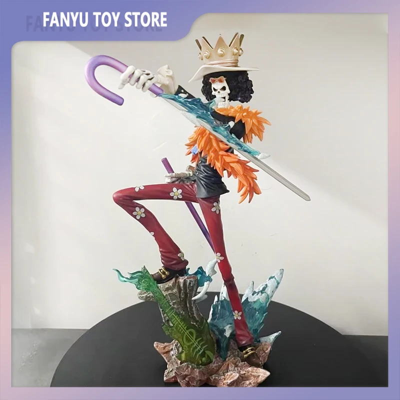 ONE PIECE Action Figures Brook King of Souls Musician Figure Two Years Later Meteor Burukku Anime Figurine Pvc Model Statue Toys